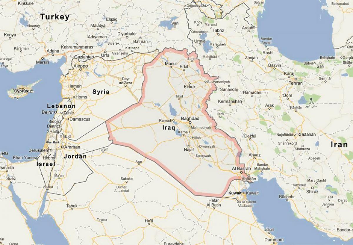 Карта на Ирак